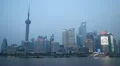 Shanghai Skyline, China, Huangpu River, Skyscrapers, Cityscape, Boats time lapse HD Footage