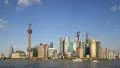 Shanghai Skyline in China, Time Lapse(move up) HD Footage