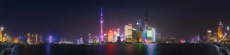 Shanghai skyline cityscape Stock Photos