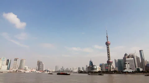 Shanghai skyline Stock Footage 22518703
