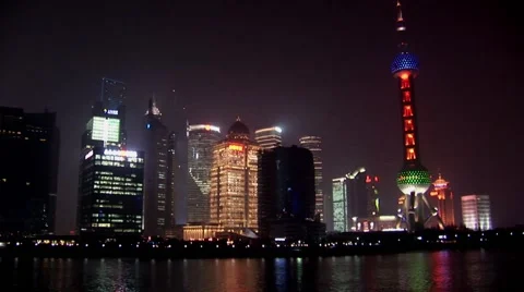 Shanghai skyline 스톡 동영상 41260798