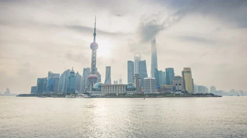 Shanghai skyline 動画素材 103823243
