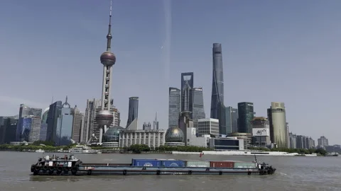 Shanghai Skyline Stock Footage 240735571