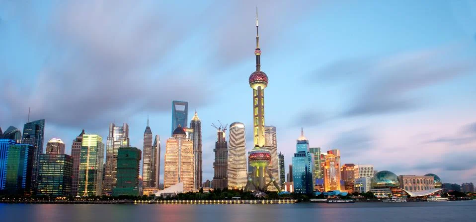 Shanghai skyline Stock Photos