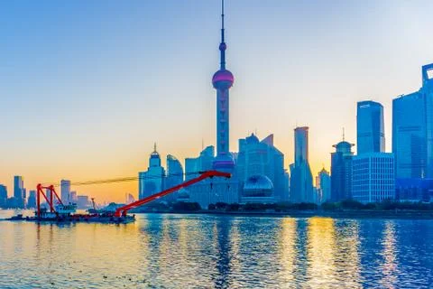 Shanghai Skyline Stock Photos