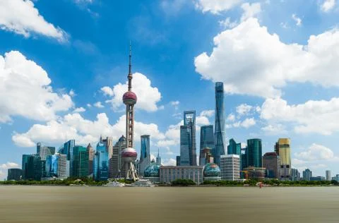 Shanghai Skyline Stock Photos