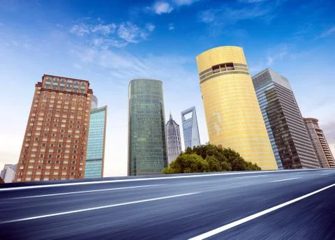 Shanghai skyscraper Foto stock