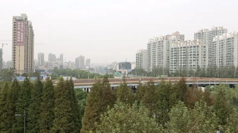 Shanghai street general plan Stock Footage 44421607