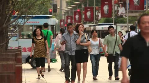 Shanghai Streets 2 库存影片 11226689