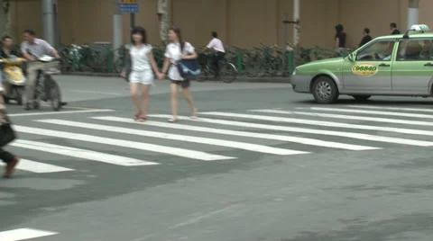 Shanghai streets Stock Footage 38180003