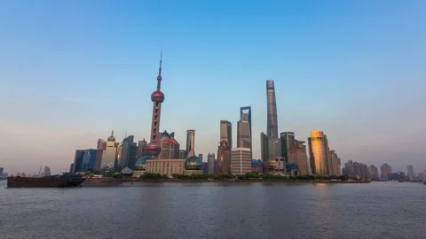 Shanghai time lapse 스톡 동영상 94194806
