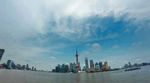 Shanghai timelapse Video stock 11223494