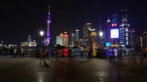 Shanghai Timelapse 库存影片 71155634