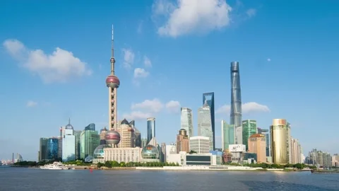 Shanghai Timelapse Stockbeeldmateriaal 197562593
