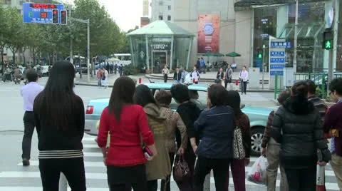 Shanghai traffic 12 Stock Footage 10587877