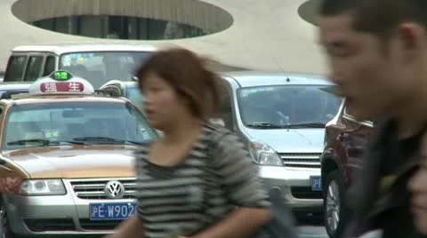 Shanghai traffic 18 Stock Footage 10587839