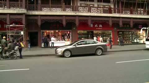 Shanghai traffic 20 Stock Footage 10587830