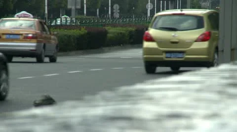 Shanghai traffic 5 Stock Footage 10588134