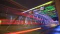 Shanghai traffic at night, China.(Time lapse) HD Footage