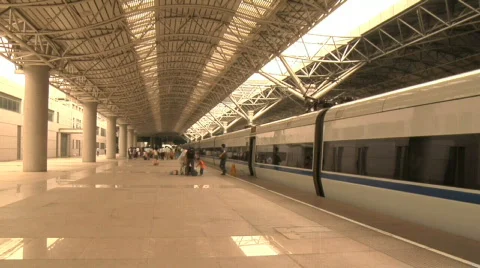 Shanghai Train Station 10 Stock Footage 330560