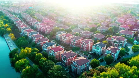 Shanghai villa block Stock Footage 86149848