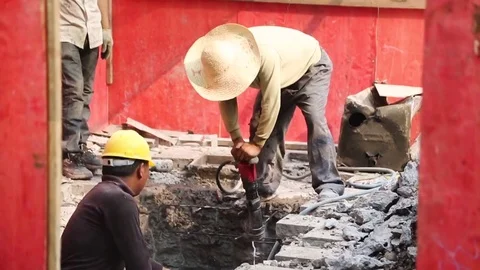 Shanghai, workers Video stock 71107600