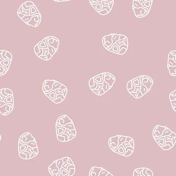 Shank beef line seamless pattern Stock Illustration