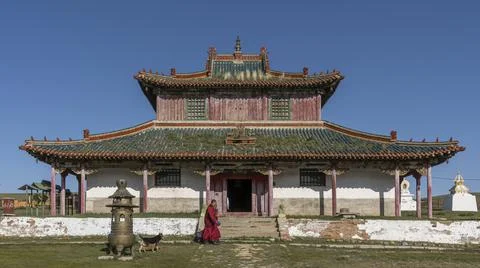 Shankh Monastery Mongolia Stock Photos