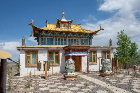 Shankh Monastery temple in Mongolia Stock Photos