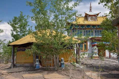 Shankh Monastery temple in Mongolia Stock Photos