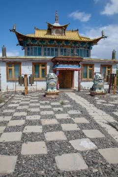Shankh Monastery temple in Mongolia Stock-Fotos