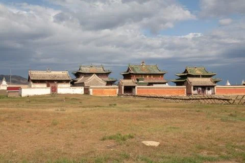 Shankh Monastery temple in Mongolia Stock Photos
