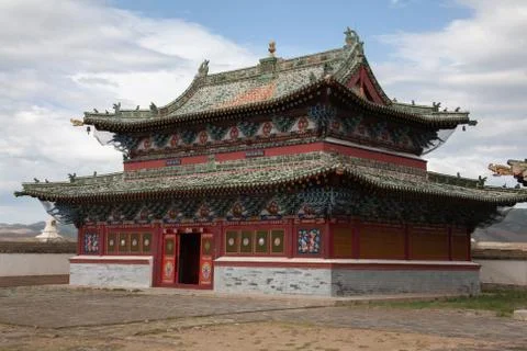 Shankh Monastery temple in Mongolia Stock Photos