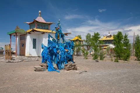 Shankh Monastery temple in Mongolia Stock Photos