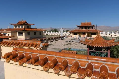 Shankh Monastery temple in Mongolia Stock Photos