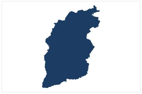 Shanxi State of China vector map illustration on white background Stock Illustration
