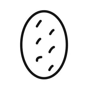 Shaobing icon linear vector graphics sign Illustrazione stock