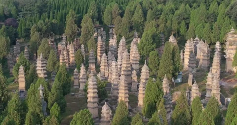 Shaolin Monastery China Aerial 4K Vídeos de archivo 334105191