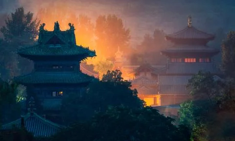 Shaolin temple in China 写真素材