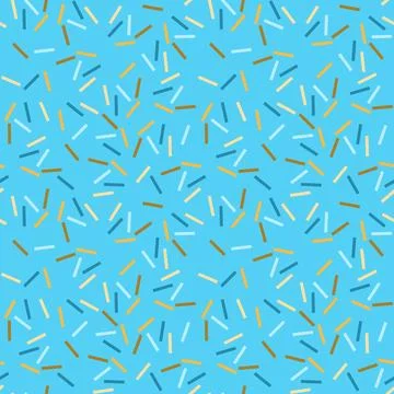 Сhaotic dashes seamless pattern Stock Illustration