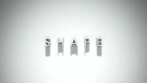 Shape 3D title animation with shadows on a white background Video stock 297217832