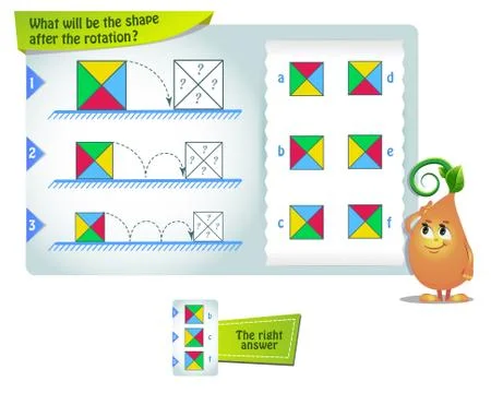 Shape after the rotation Stock Illustration