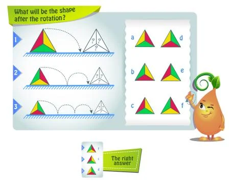Shape after the rotation triangle Stock Illustration