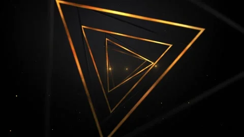 Shape and Lines golden abstract background triangle Stock Footage 201128360