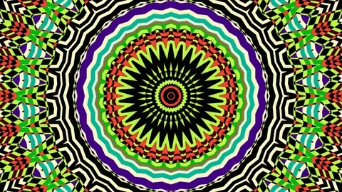 Shape Animation Kaleidoscope Transition On Alpha Stock Footage 70706891