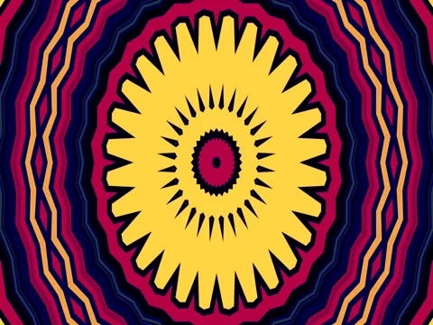 Shape Animation Kaleidoscope Transition Escape With Alpha Channel Stock Footage 70748086