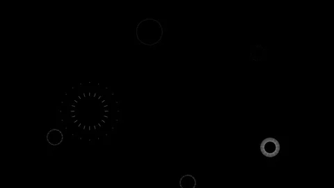 Shape animation motion graphics on black background. 4k resolution Stock Footage 256027409