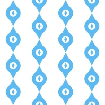 Shape blue white abstract art, elegant textile design, illustration Stock Illustration