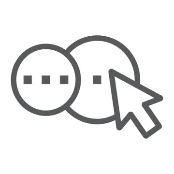 Shape builder tool line icon, tools and design Illustrazione stock