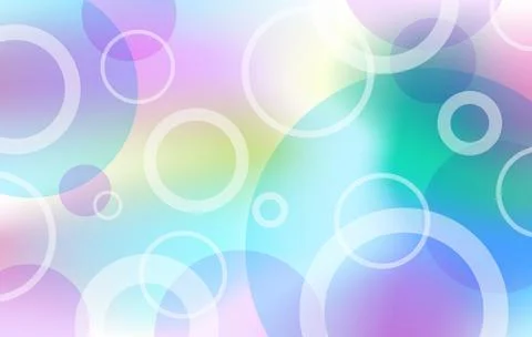 Shape of circles background, blue, turquoise, pink, purple, lilac color com.. Stock Illustration